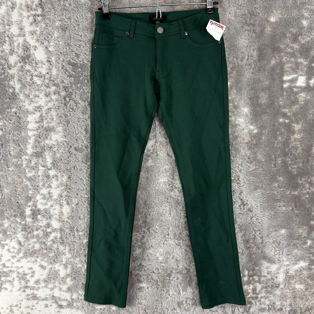 NEW Mine Size S Minimalist Casual Jeans Pants Green Button Zip Casual NWT